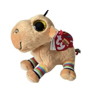 Ty Jamal Camel Beanie Boos Plush Size 6" NWT Zoo Animal Desert UAE Exclusive